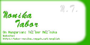 monika tabor business card